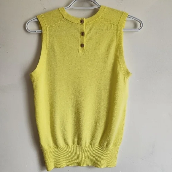 Size S-M Knit Tank Neon color Crew neck Semi-fitted Viscose blend ZARA - Picture 6 of 16